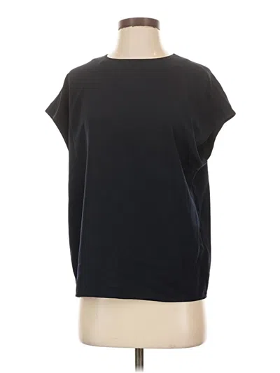 Pre-owned Express Short Sleeve Top Black Boatneck Tops