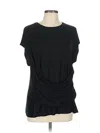 Express Short Sleeve Top Black Cowl Neck Tops In Black