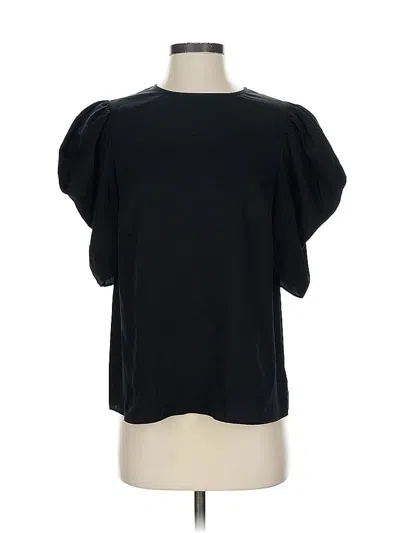 Pre-owned Express Short Sleeve Top Black Crew Neck Tops