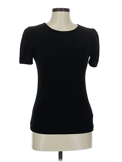 Pre-owned Express Short Sleeve Top Black Crew Neck Tops