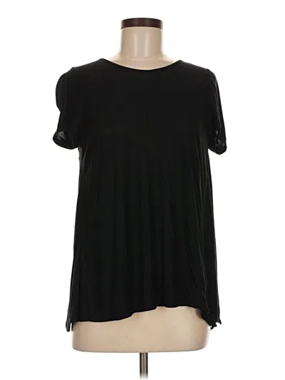 Pre-owned Express Short Sleeve Top Black Crew Neck Tops