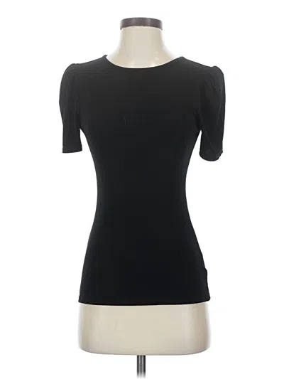 Pre-owned Express Short Sleeve Top Black Crew Neck Tops