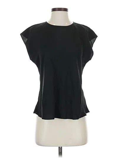 Pre-owned Express Short Sleeve Top Black Keyhole Neckline Tops