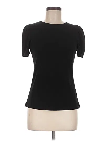 Pre-owned Express Short Sleeve Top Black Keyhole Neckline Tops