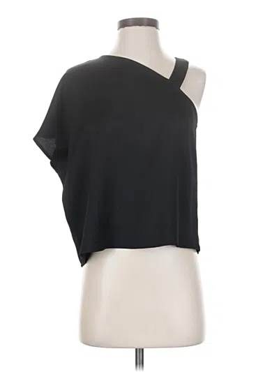 Pre-owned Express Short Sleeve Top Black One Shoulder Neckline Tops