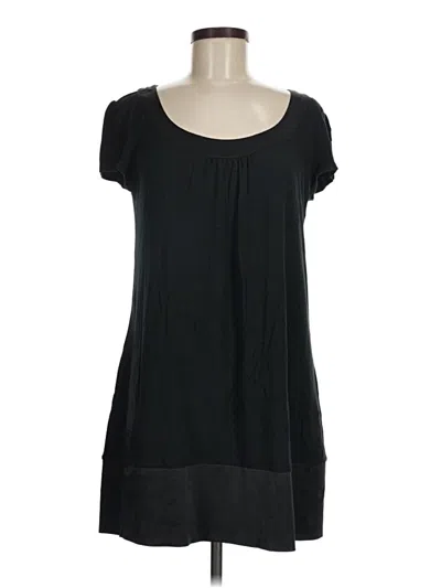 Pre-owned Express Short Sleeve Top Black Scoop Neck Tops