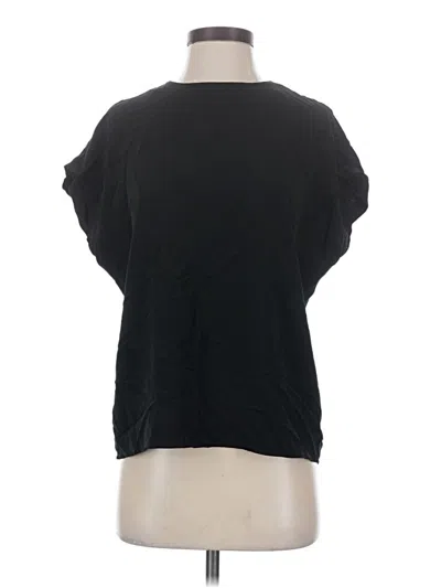 Pre-owned Express Short Sleeve Top Black Scoop Neck Tops