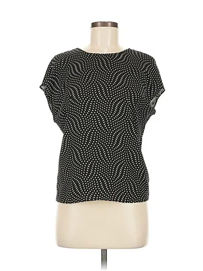 Pre-owned Express Short Sleeve Top Black Square Neckline Tops