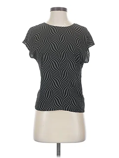 Pre-owned Express Short Sleeve Top Black Square Neckline Tops