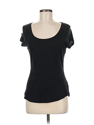 Pre-owned Express Short Sleeve Top Black Sweetheart Neckline Tops