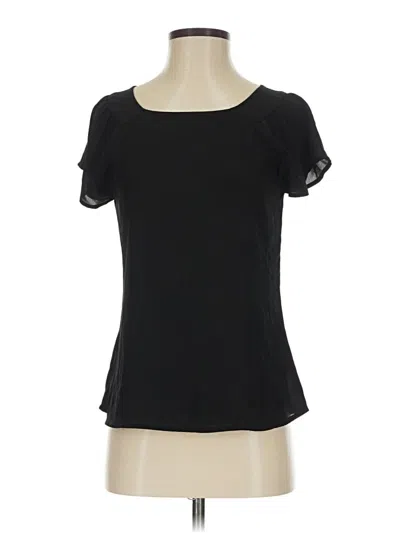 Pre-owned Express Short Sleeve Top Black Sweetheart Neckline Tops