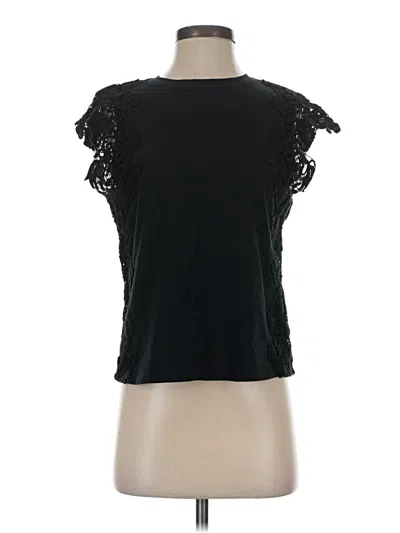 Pre-owned Express Short Sleeve Top Black Sweetheart Neckline Tops