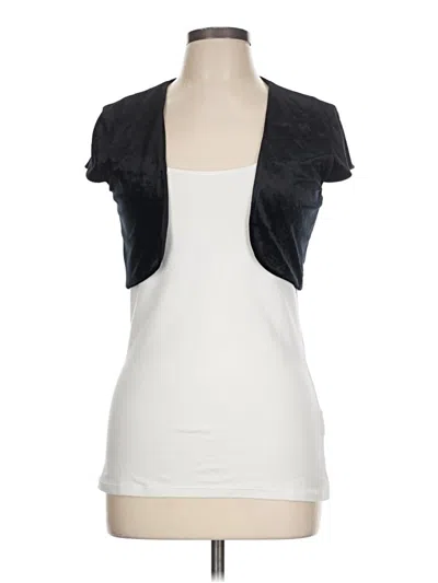 Pre-owned Express Short Sleeve Top Black Sweetheart Neckline Tops
