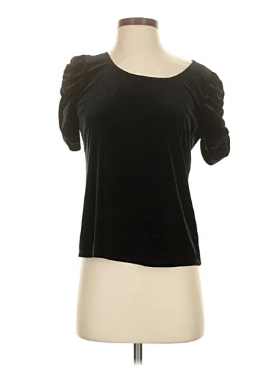 Pre-owned Express Short Sleeve Top Black Sweetheart Neckline Tops