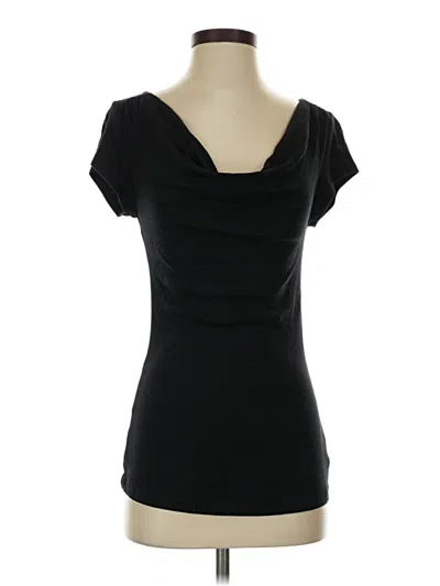 Pre-owned Express Short Sleeve Top Black Sweetheart Neckline Tops