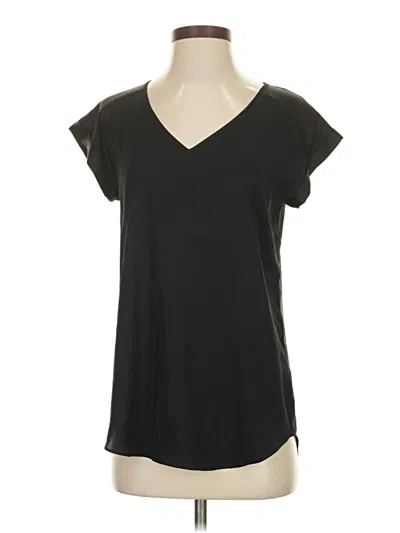 Pre-owned Express Short Sleeve Top Black V Neck Tops