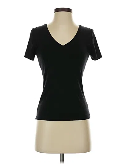 Pre-owned Express Short Sleeve Top Black V-neck Tops