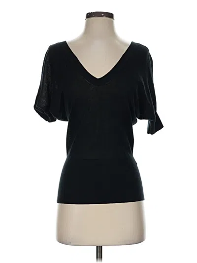 Pre-owned Express Short Sleeve Top Black V-neck Tops