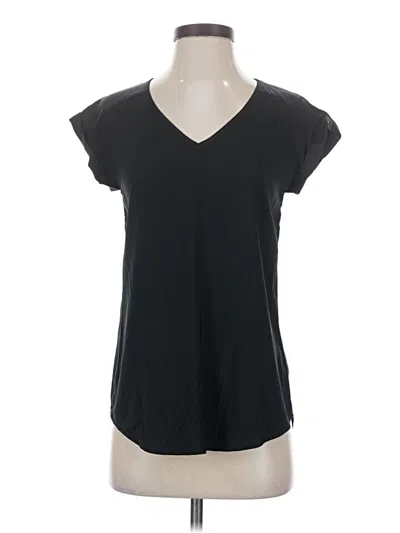 Pre-owned Express Short Sleeve Top Black V-neck Tops