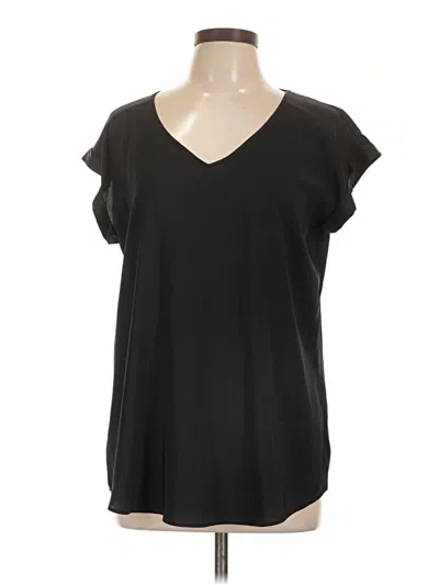 Pre-owned Express Short Sleeve Top Black V-neck Tops