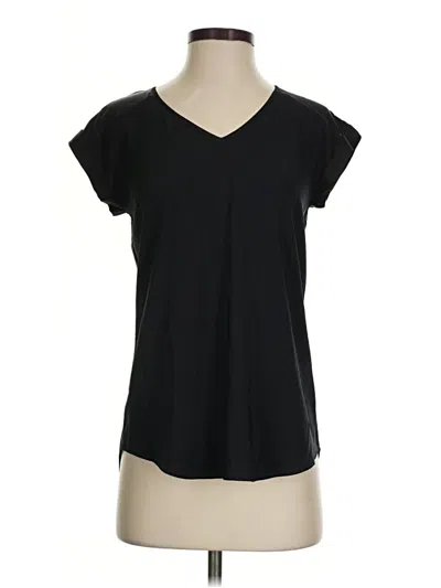Pre-owned Express Short Sleeve Top Black V-neck Tops