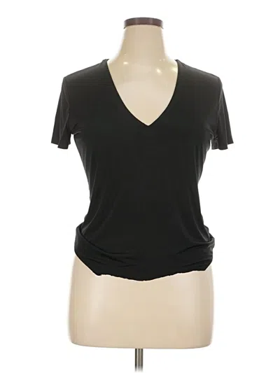 Pre-owned Express Short Sleeve Top Black V-neck Tops
