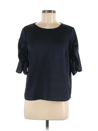 Pre-owned Express Short Sleeve Top Blue Boatneck Tops