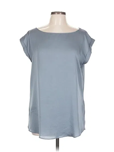 Pre-owned Express Short Sleeve Top Blue Boatneck Tops