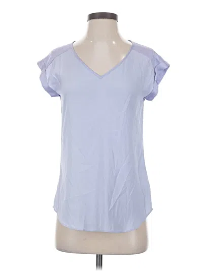 Pre-owned Express Short Sleeve Top Blue Sweetheart Neckline Tops