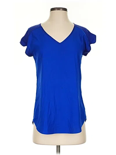 Pre-owned Express Short Sleeve Top Blue Sweetheart Neckline Tops