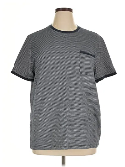 Pre-owned Express Short Sleeve Top Gray Crew Neck Tops