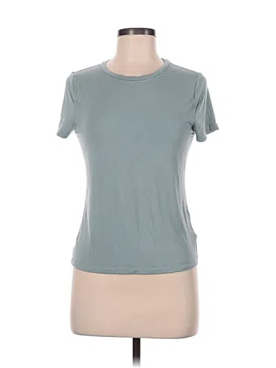 Pre-owned Express Short Sleeve Top Gray Crew Neck Tops