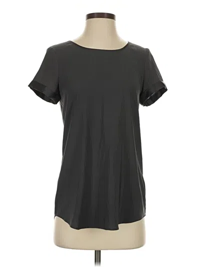 Pre-owned Express Short Sleeve Top Gray Scoop Neck Tops