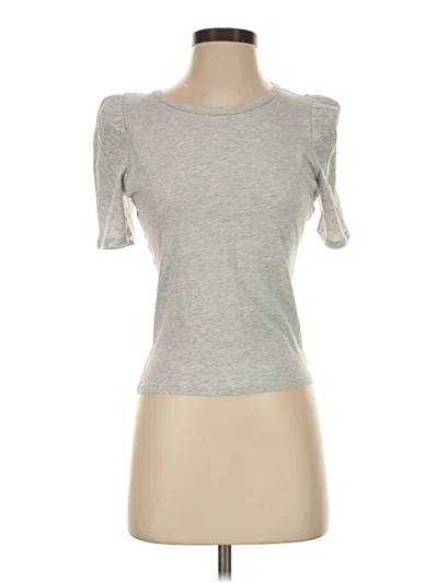 Pre-owned Express Short Sleeve Top Gray Sweetheart Neckline Tops