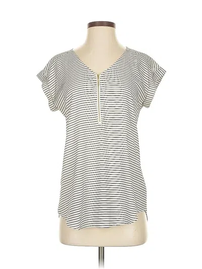 Pre-owned Express Short Sleeve Top Gray V Neck Tops