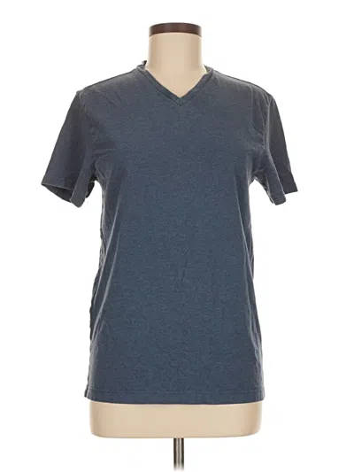 Pre-owned Express Short Sleeve Top Gray V-neck Tops