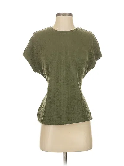 Pre-owned Express Short Sleeve Top Green Boatneck Tops