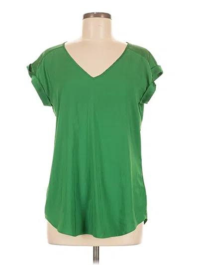 Pre-owned Express Short Sleeve Top Green V-neck Tops