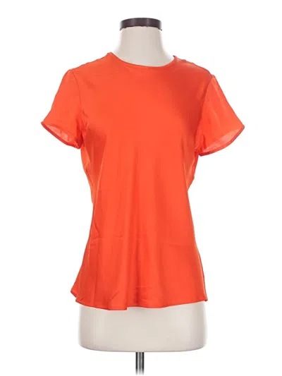 Express Short Sleeve Top Orange Crew Neck Tops