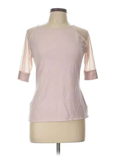 Pre-owned Express Short Sleeve Top Pink Crew Neck Tops