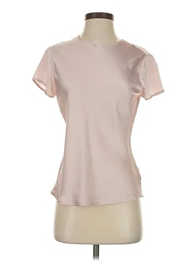 Pre-owned Express Short Sleeve Top Pink Mock Neckline Tops