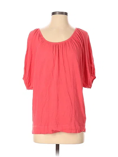 Pre-owned Express Short Sleeve Top Pink Scoop Neck Tops