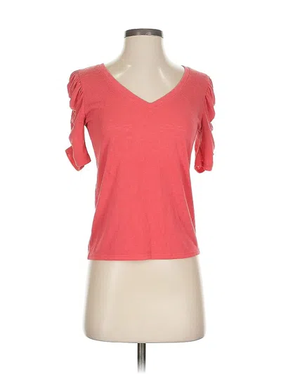 Pre-owned Express Short Sleeve Top Pink Sweetheart Neckline Tops
