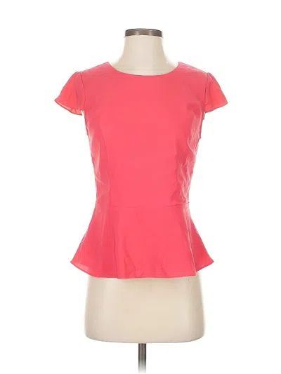 Pre-owned Express Short Sleeve Top Pink Sweetheart Neckline Tops