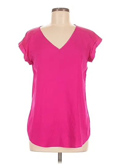 Pre-owned Express Short Sleeve Top Pink V-neck Tops