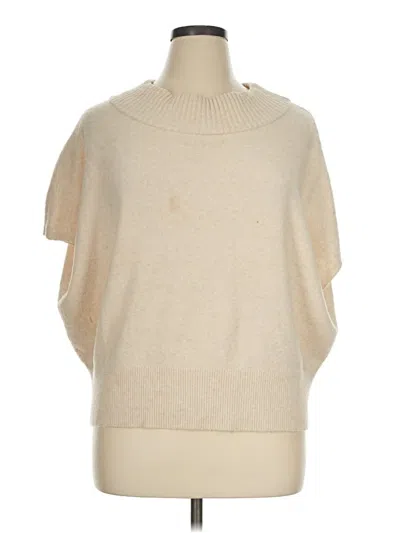 Pre-owned Express Short Sleeve Top Tan Cowl Neck Tops