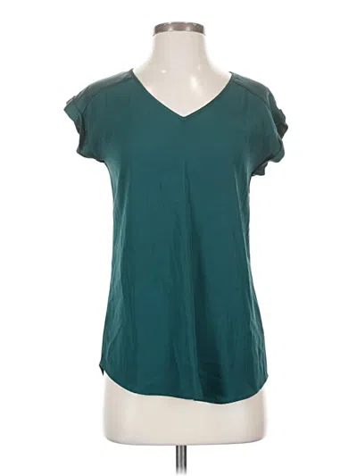 Pre-owned Express Short Sleeve Top Teal V-neck Tops