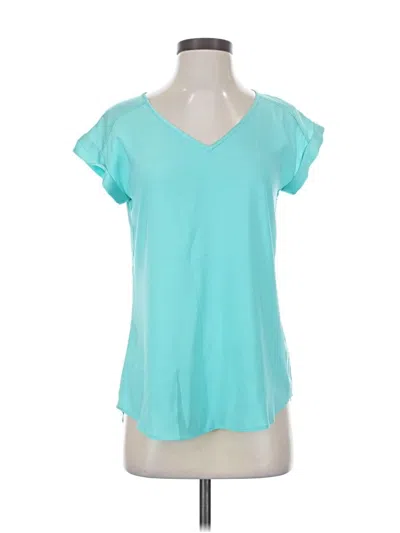 Pre-owned Express Short Sleeve Top Teal V-neck Tops