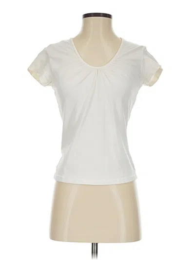 Pre-owned Express Short Sleeve Top White Sweetheart Neckline Tops