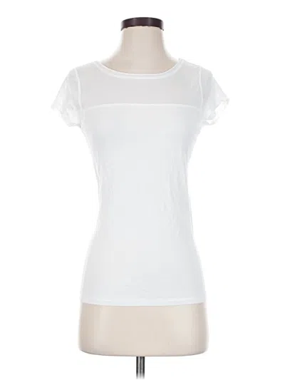 Pre-owned Express Short Sleeve Top White Sweetheart Neckline Tops